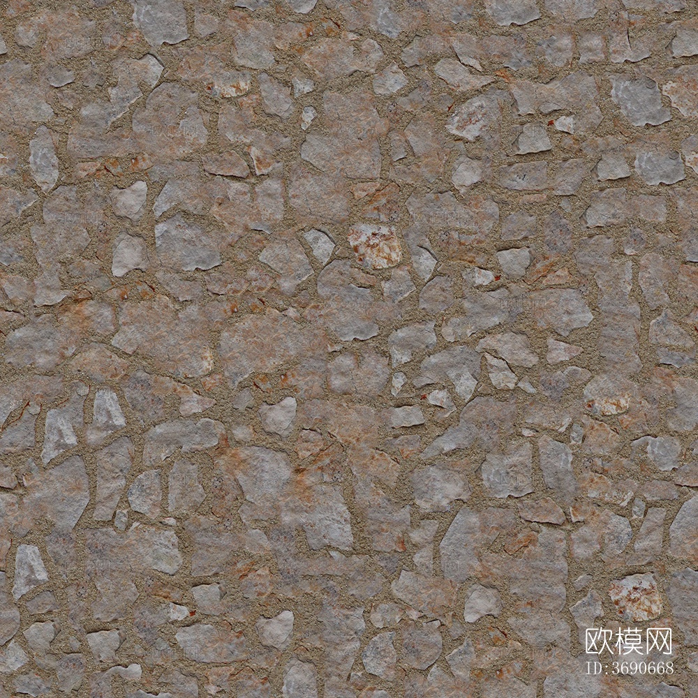 无缝棕色室外建筑岩石块石材墙砖墙面地面下载