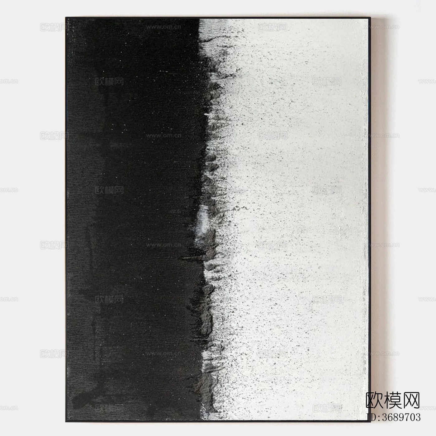 抽象黑白装饰画下载