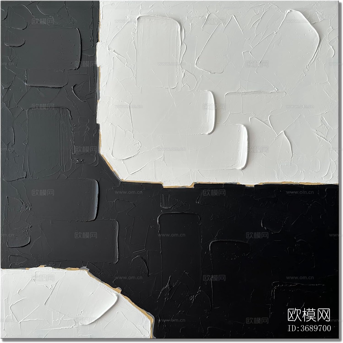 现代极简黑白肌理装饰画下载