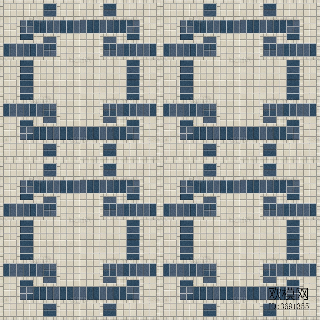 无缝浴室泳池蓝色马赛克瓷砖石材方格子砖拼花地砖墙砖瓷砖下载