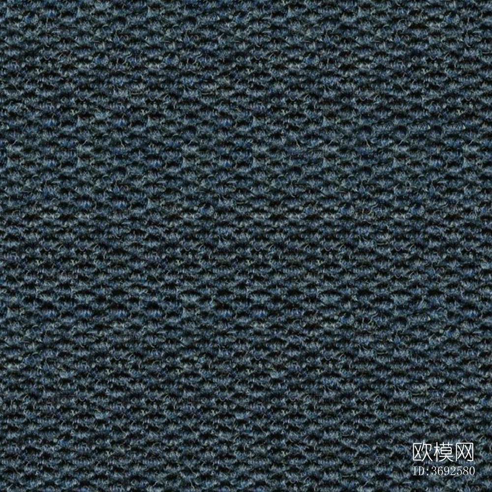 无缝现代酒店办公室蓝色粗纹肌理满铺地毯地垫下载