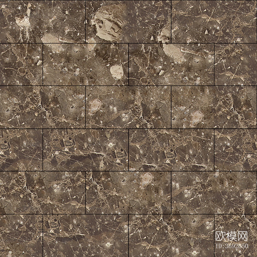 无缝现代棕褐色大理石石材几何拼接拼花图案瓷砖地砖墙砖下载