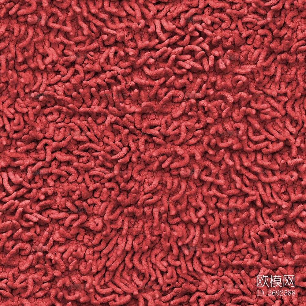 无缝现代酒店办公室红色粗纹肌理毛绒满铺地毯地垫下载