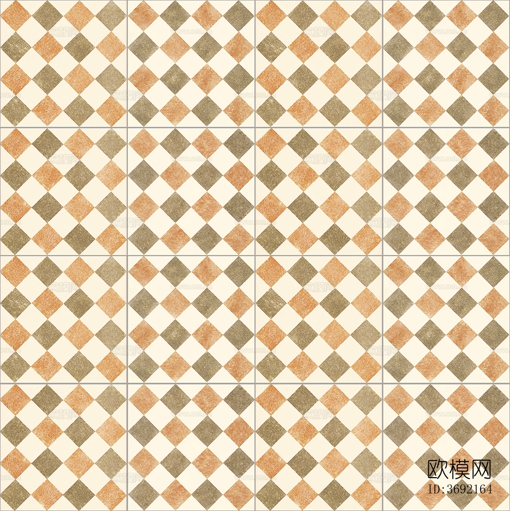 无缝现代棋盘格水泥混凝土石材几何拼花图案瓷砖花砖地砖墙砖下载