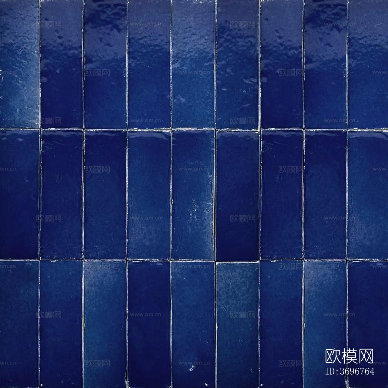 蓝色复古风条形砖下载