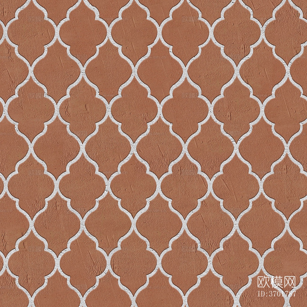 无缝陶瓦几何拼花地砖人行道路地面广场铺贴下载