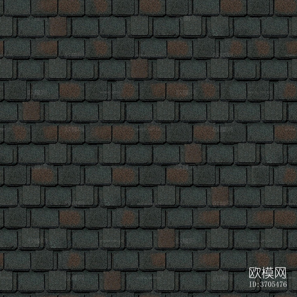 无缝青灰色别墅建筑屋顶沥青瓦片下载