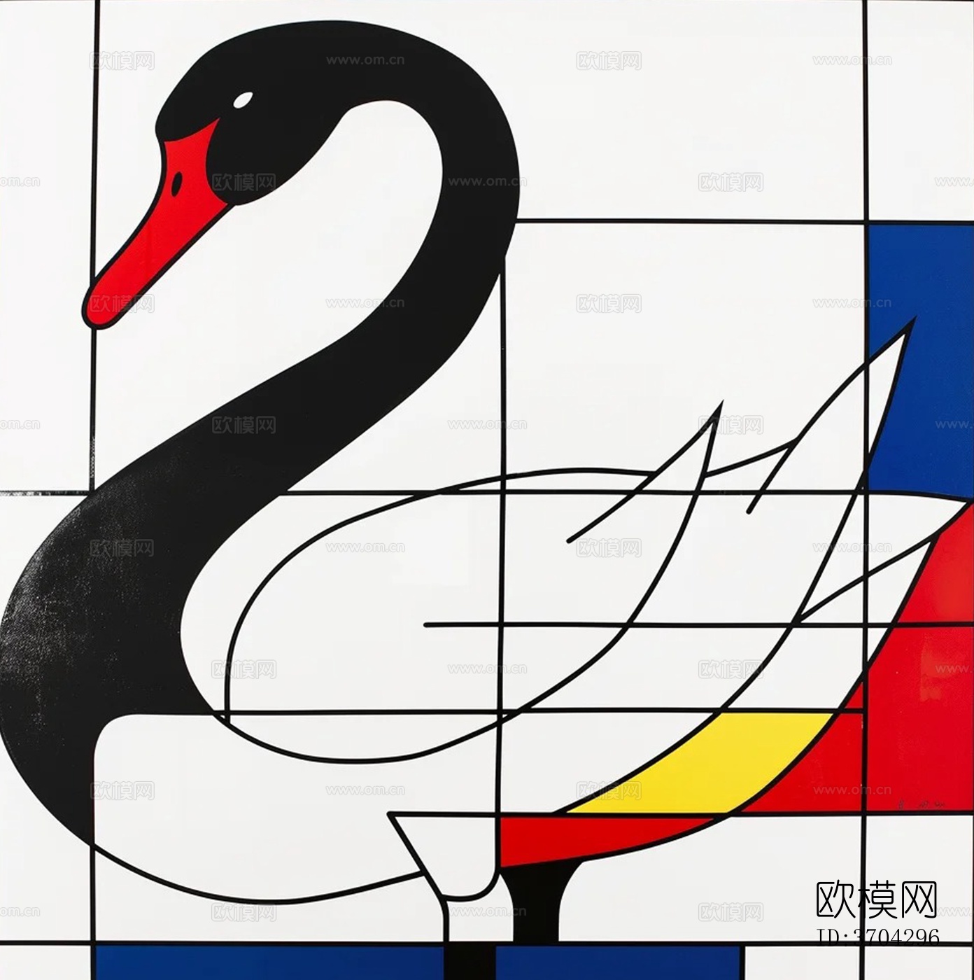 几何动物画下载