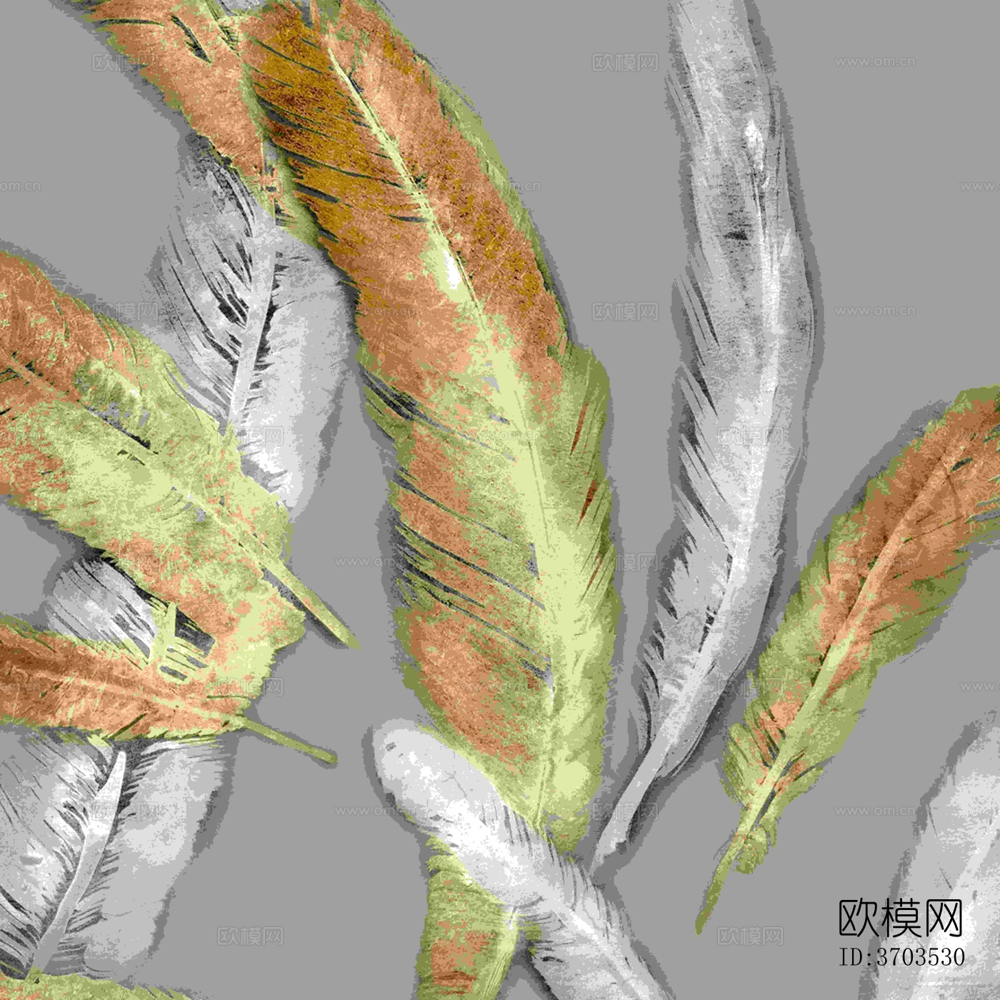 现代轻奢金箔装饰画下载