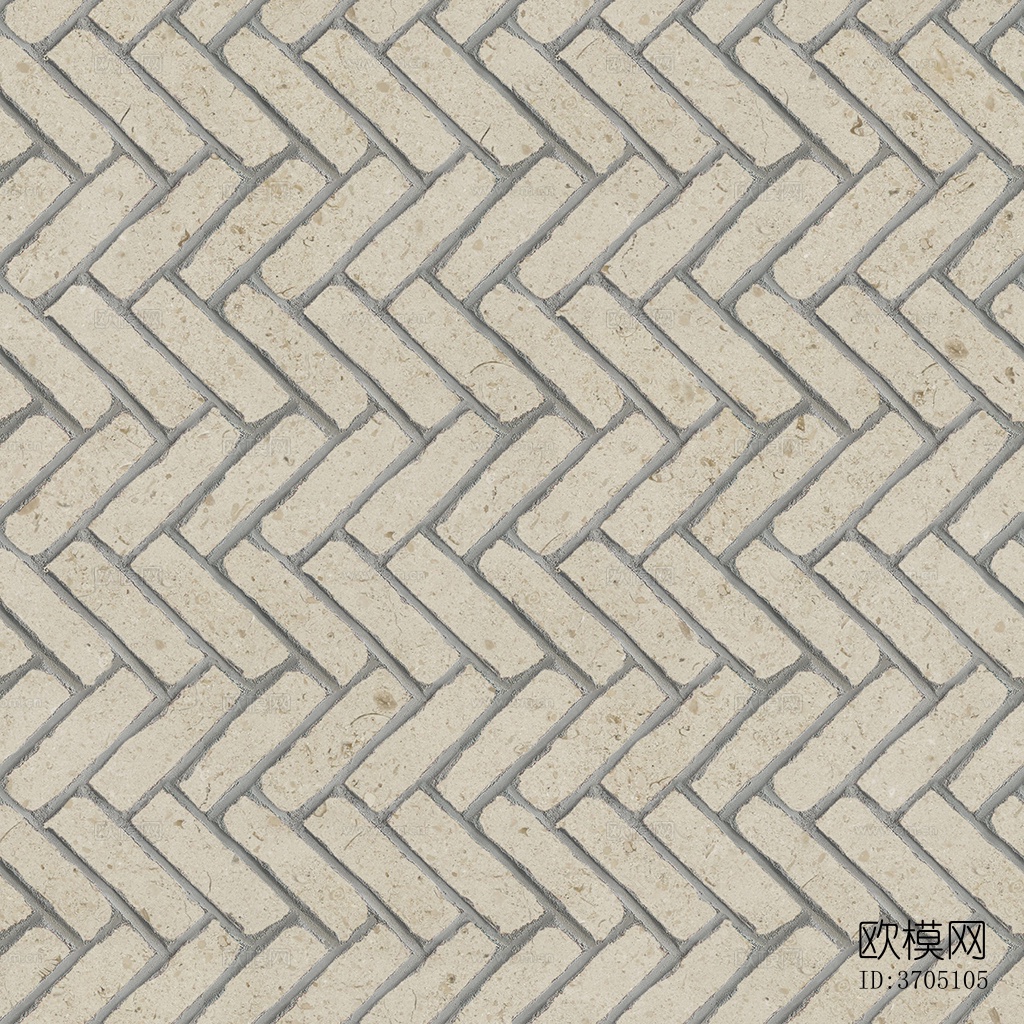 无缝人字纹拼花地砖人行道路地面广场铺贴下载