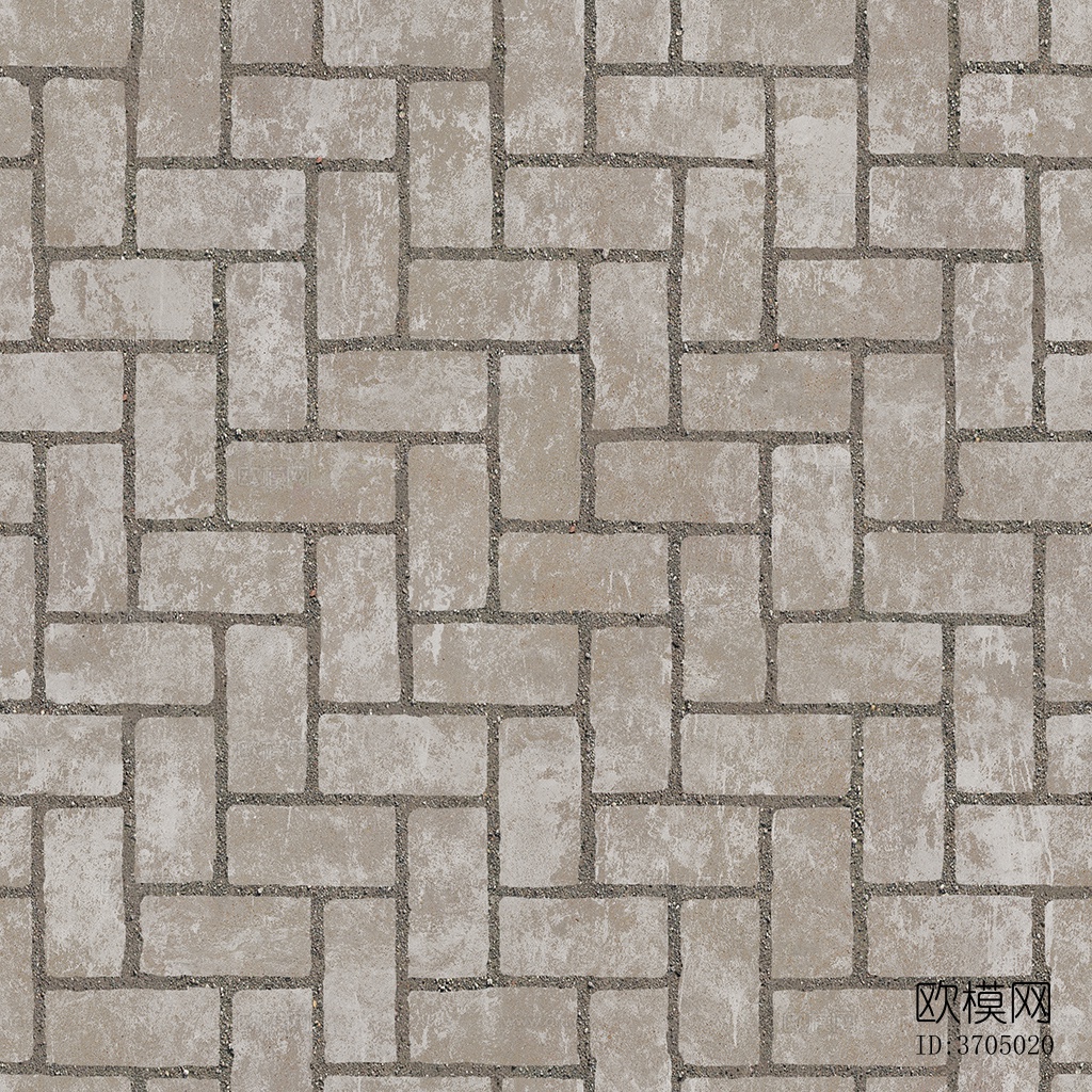 无缝人字纹拼花水泥地砖人行道路地面广场铺贴下载