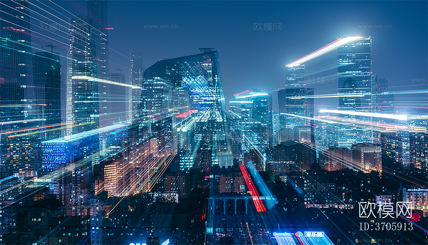 现代智慧城市科技屏幕