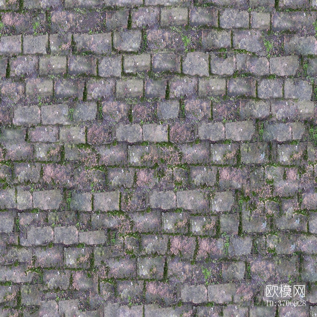 无缝灰色做旧方形拼花地砖人行道路地面街道广场铺贴下载