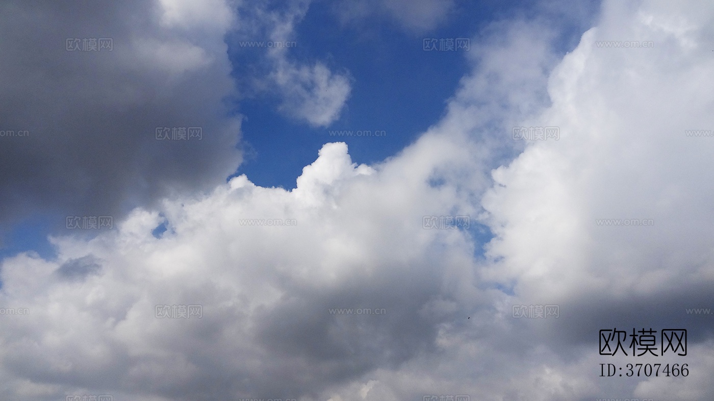 多云的蓝色天空景观风景下载