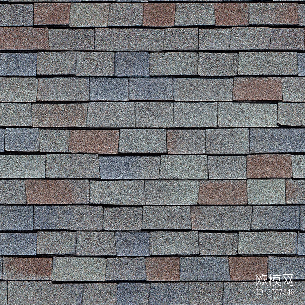 无缝灰色别墅建筑屋顶沥青瓦片下载