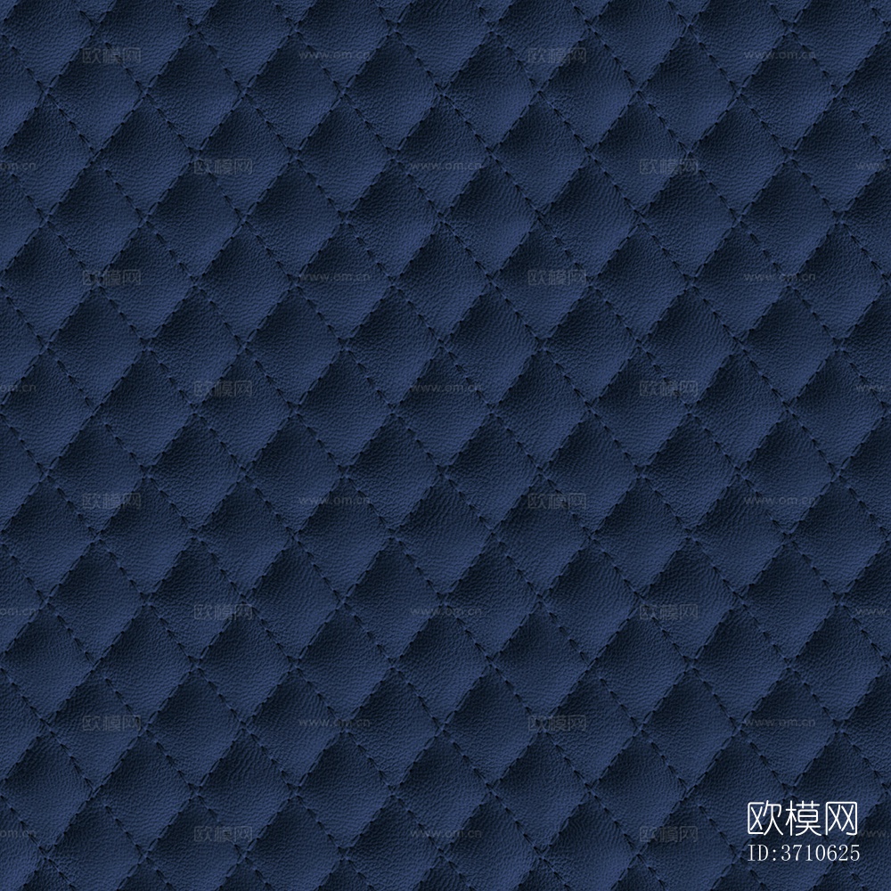 无缝蓝色几何菱形格子绗缝压花细纹软包皮革下载