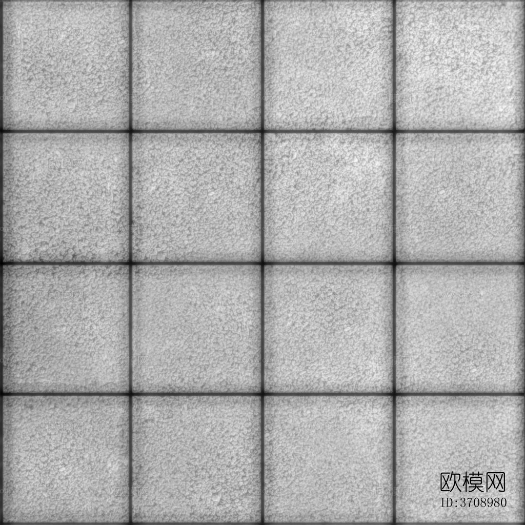 透水砖带法线高光贴图下载（渲染图3）