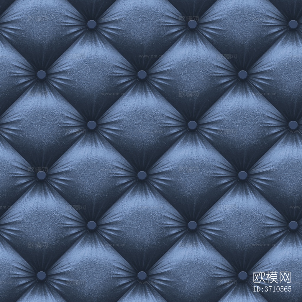 无缝蓝色床头靠背景墙沙发卡座座垫拉扣软包皮革下载