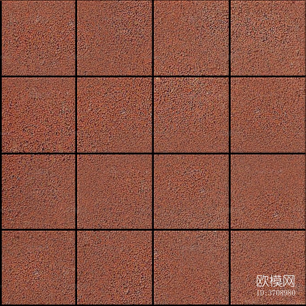 透水砖带法线高光贴图下载（渲染图1）