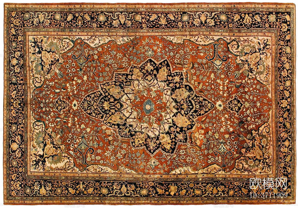 免扣欧式古典复古波斯地毯下载