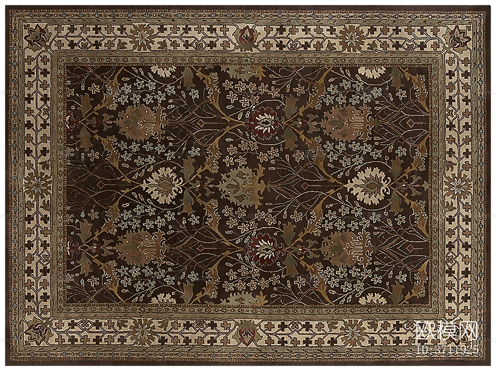 免扣欧式古典复古波斯地毯下载