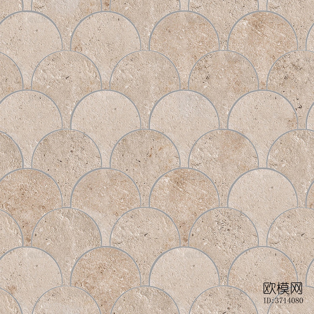 无缝米黄色大理石石材拼花地砖人行道路地面广场铺贴下载