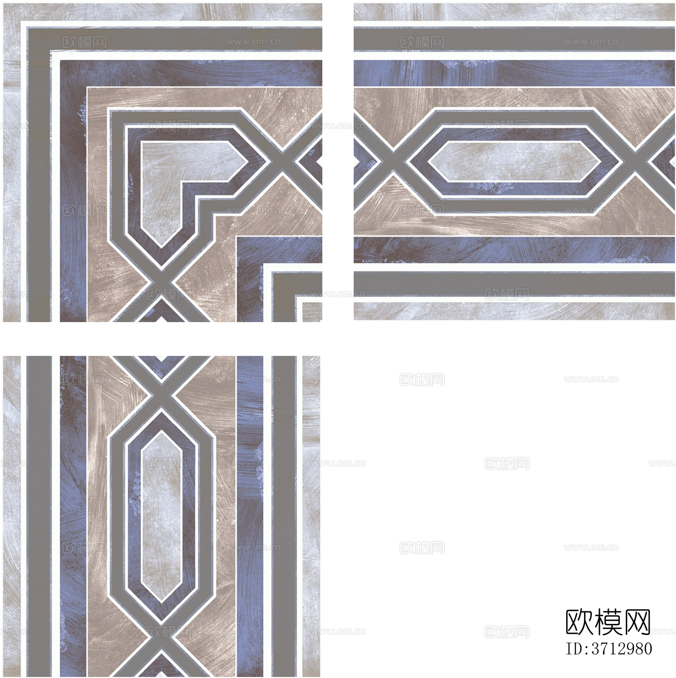 无缝欧式复古水泥混凝土石材几何拼花图案瓷砖花砖地砖墙砖下载