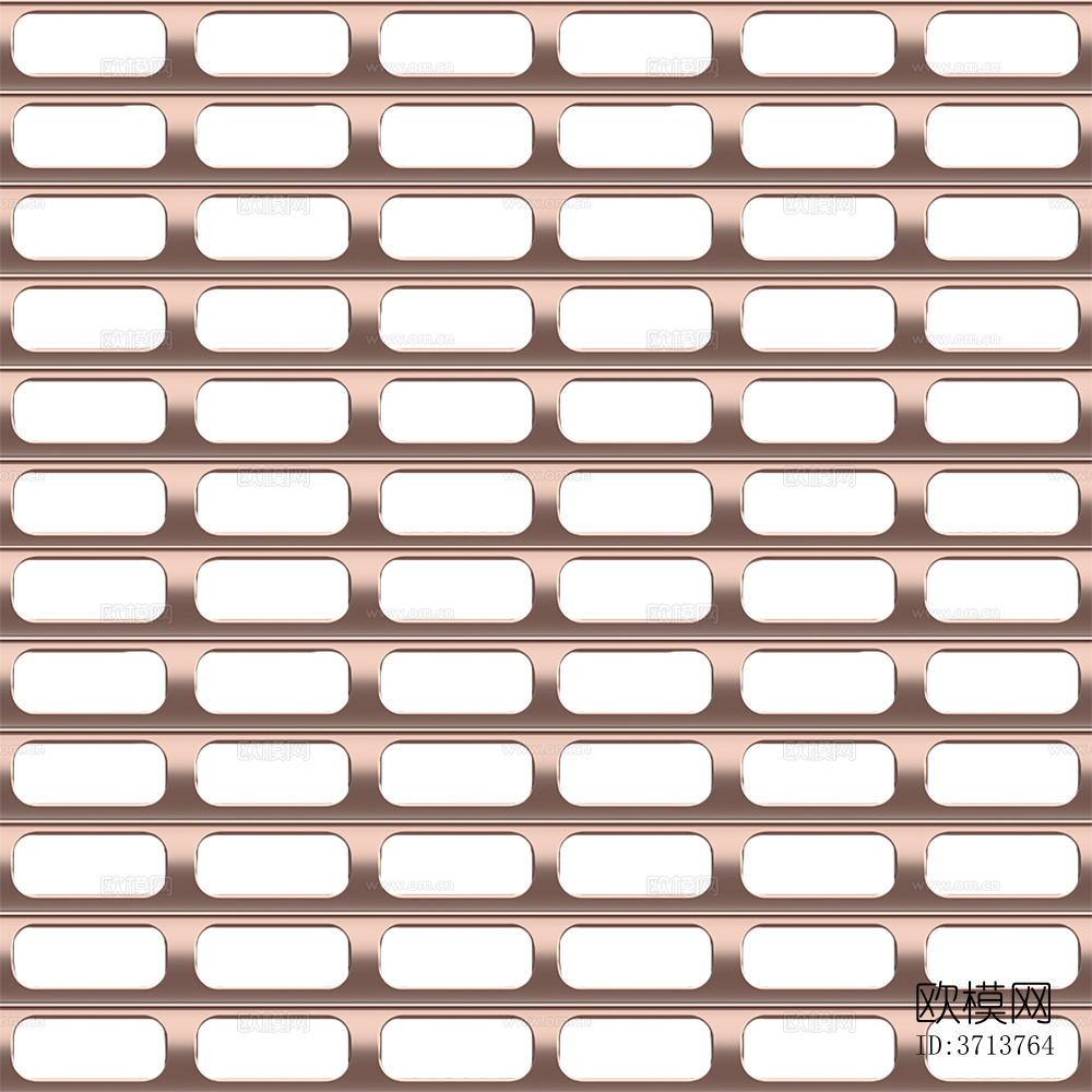 无缝免扣玫瑰金色镂空冲孔板穿孔金属板铝板下载