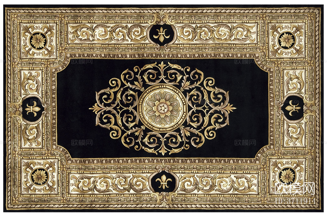 免扣欧式古典复古波斯地毯下载