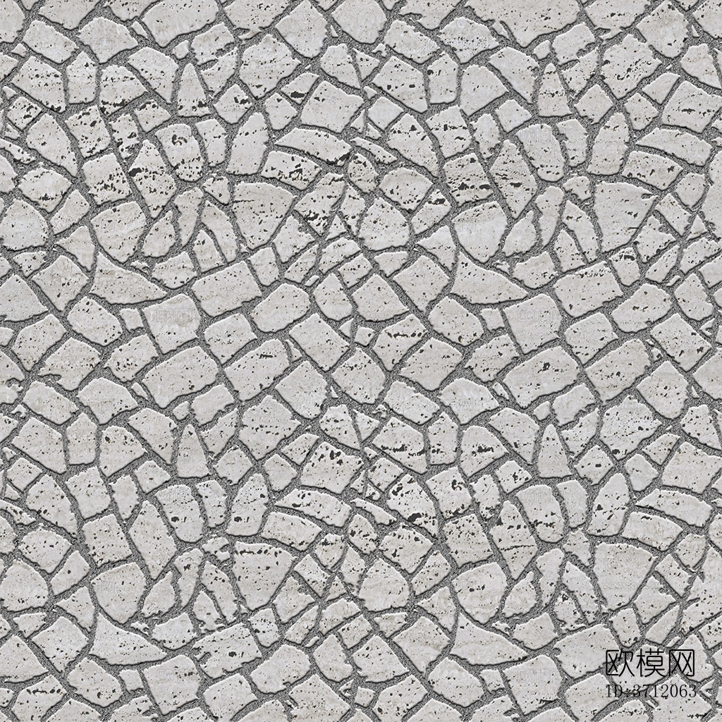无缝不规则拼花石板地砖人行道路地面广场铺贴下载