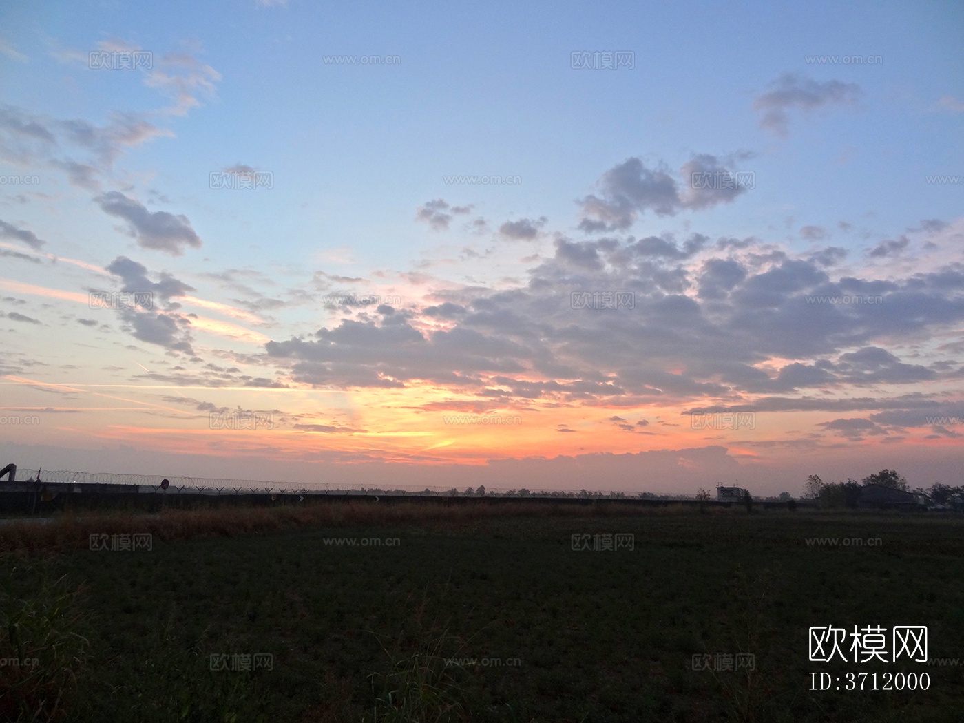 日出日落多云的天空景观风景下载