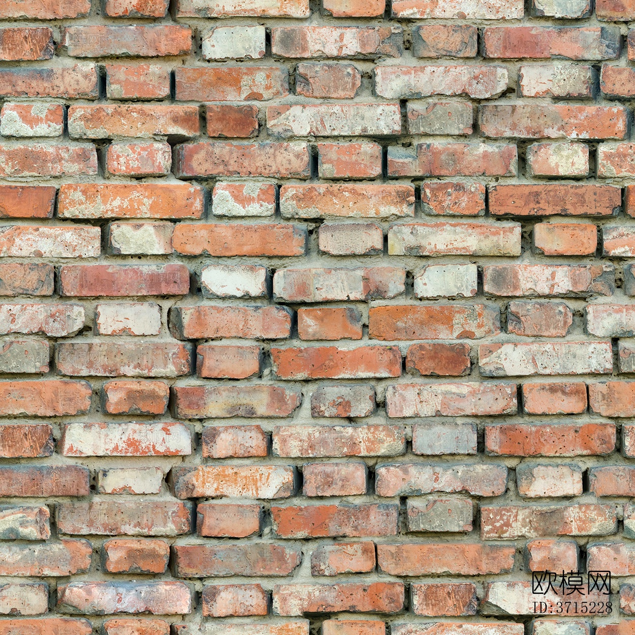 无缝老化做旧红砖墙面室外墙砖下载