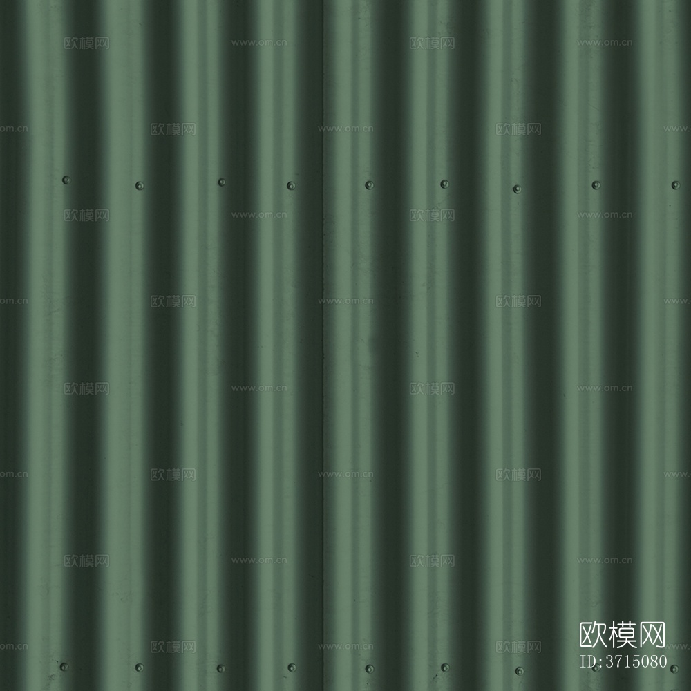 无缝绿色建筑屋顶彩钢金属铁皮波浪瓦片下载