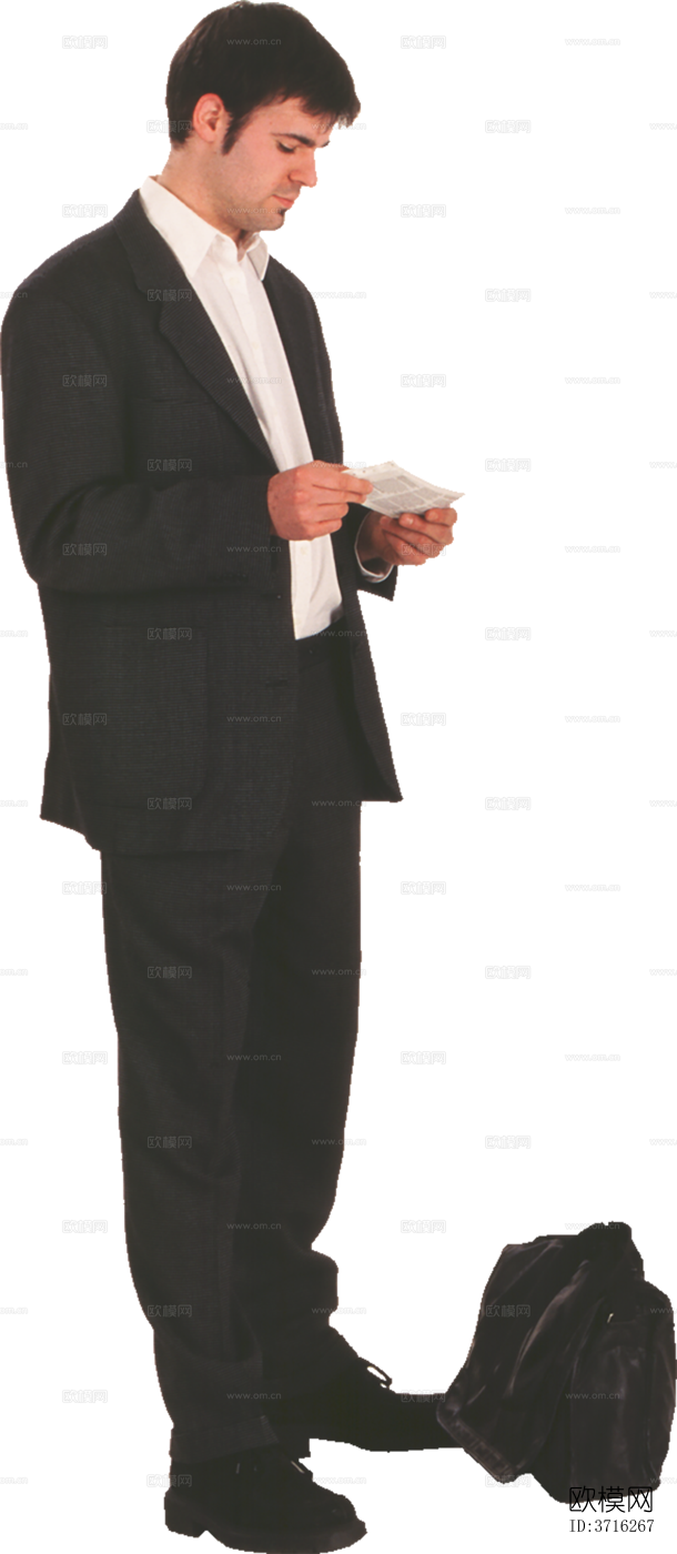 免抠行走站立酒店办公人物商务人士模特下载