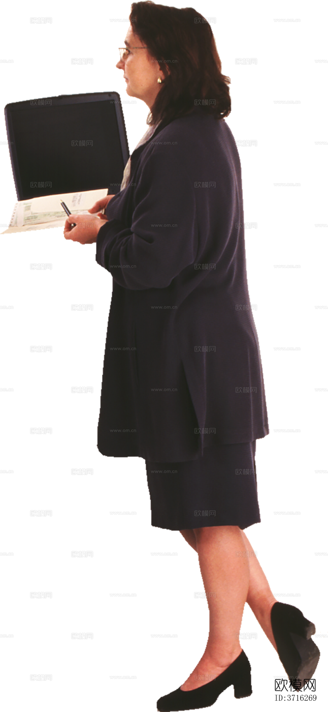 免抠行走站立酒店办公人物商务人士模特下载