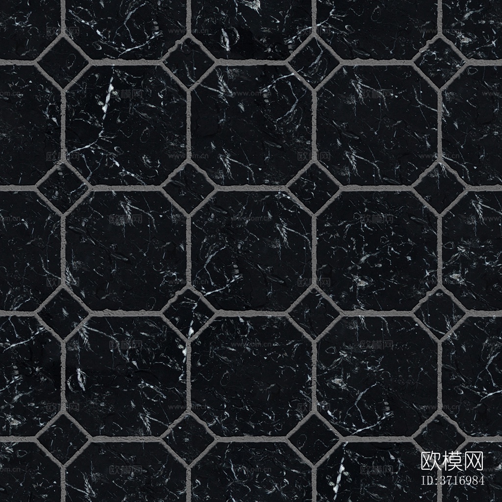 无缝花岗岩石材拼花地砖人行道路地面广场铺贴下载