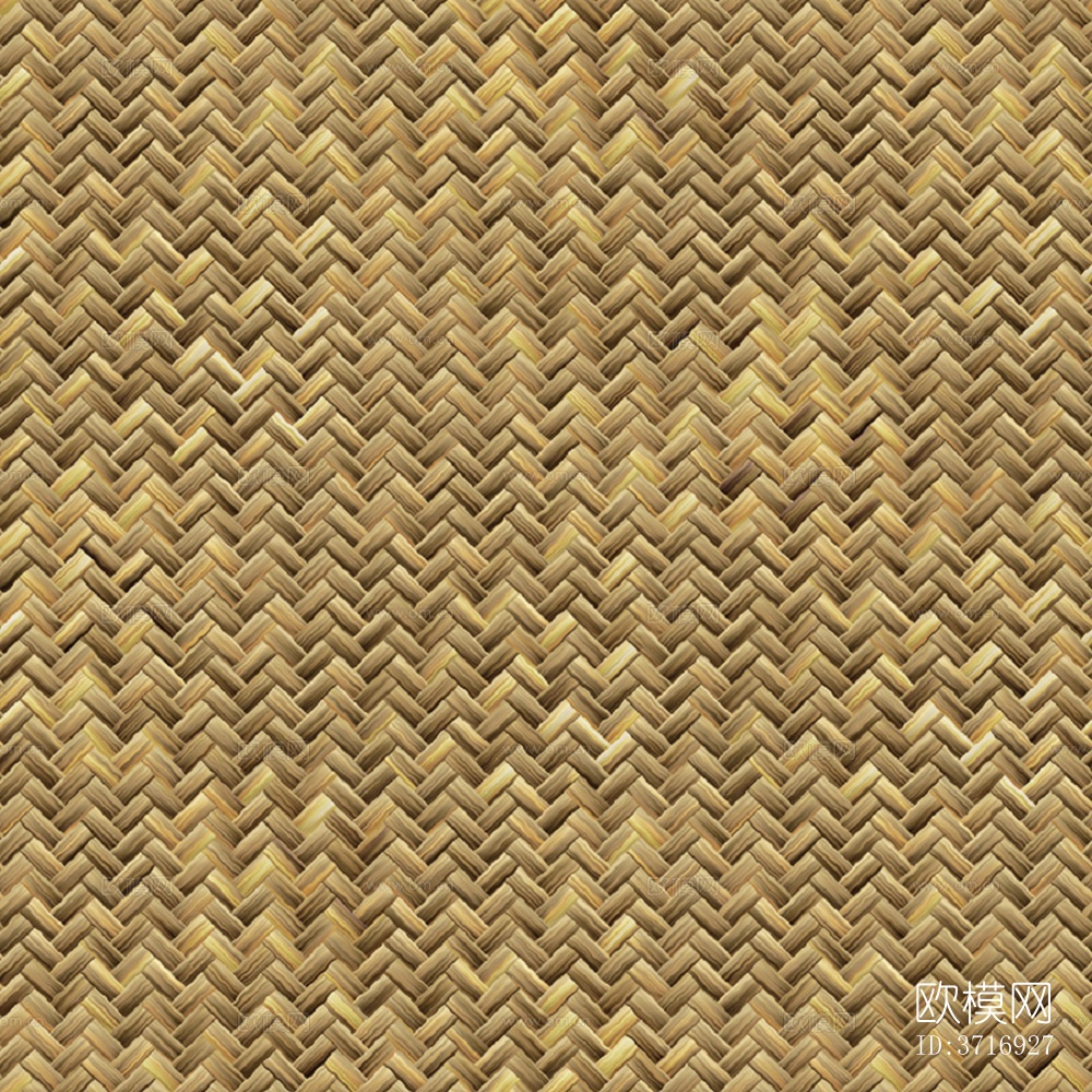无缝黄色草编藤编竹编编织席子材质下载