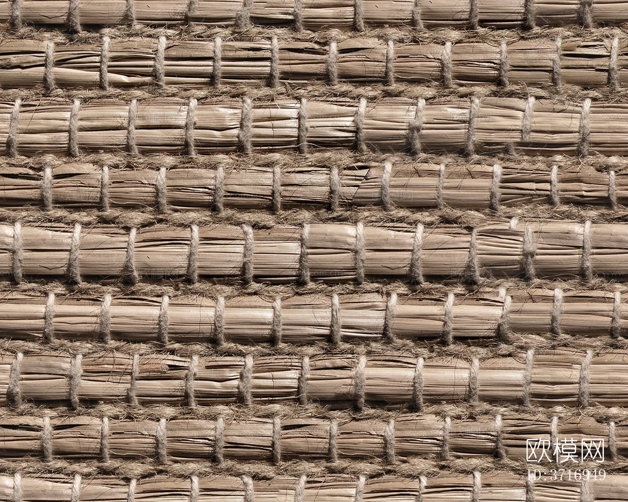 无缝黄色草编藤编竹编编织席子材质下载