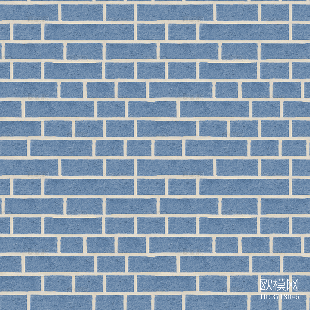 无缝蓝色砖墙墙面外墙地面下载