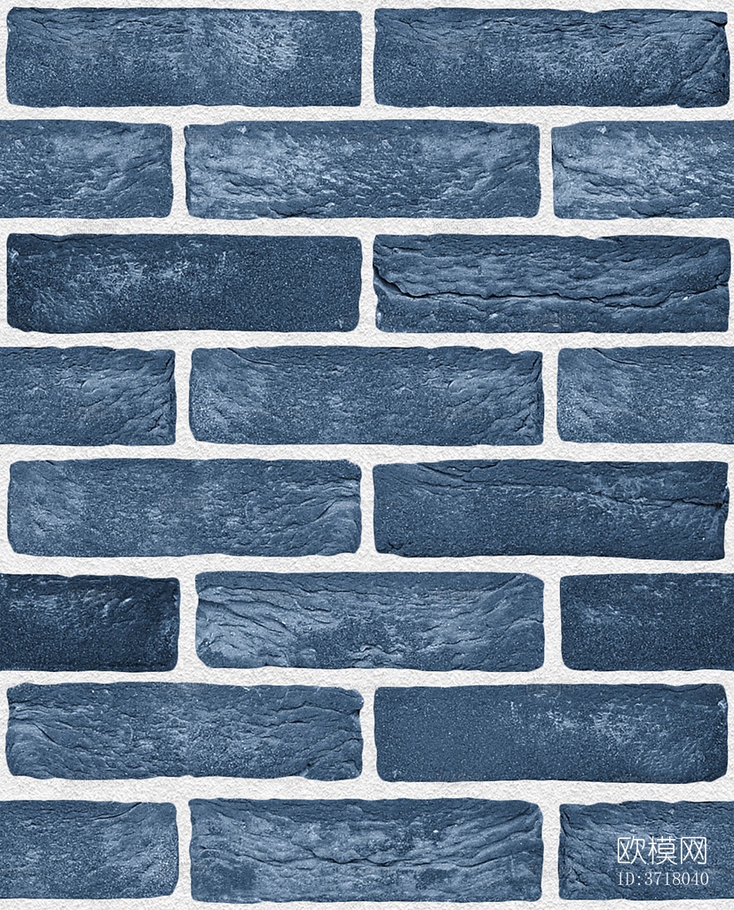 无缝蓝色砖墙墙面外墙地面下载