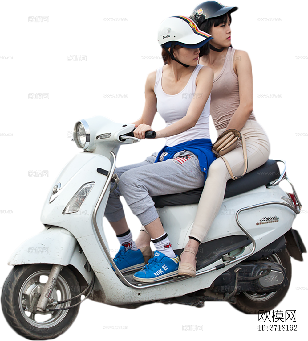 免抠站立行走购物休闲人物模特下载