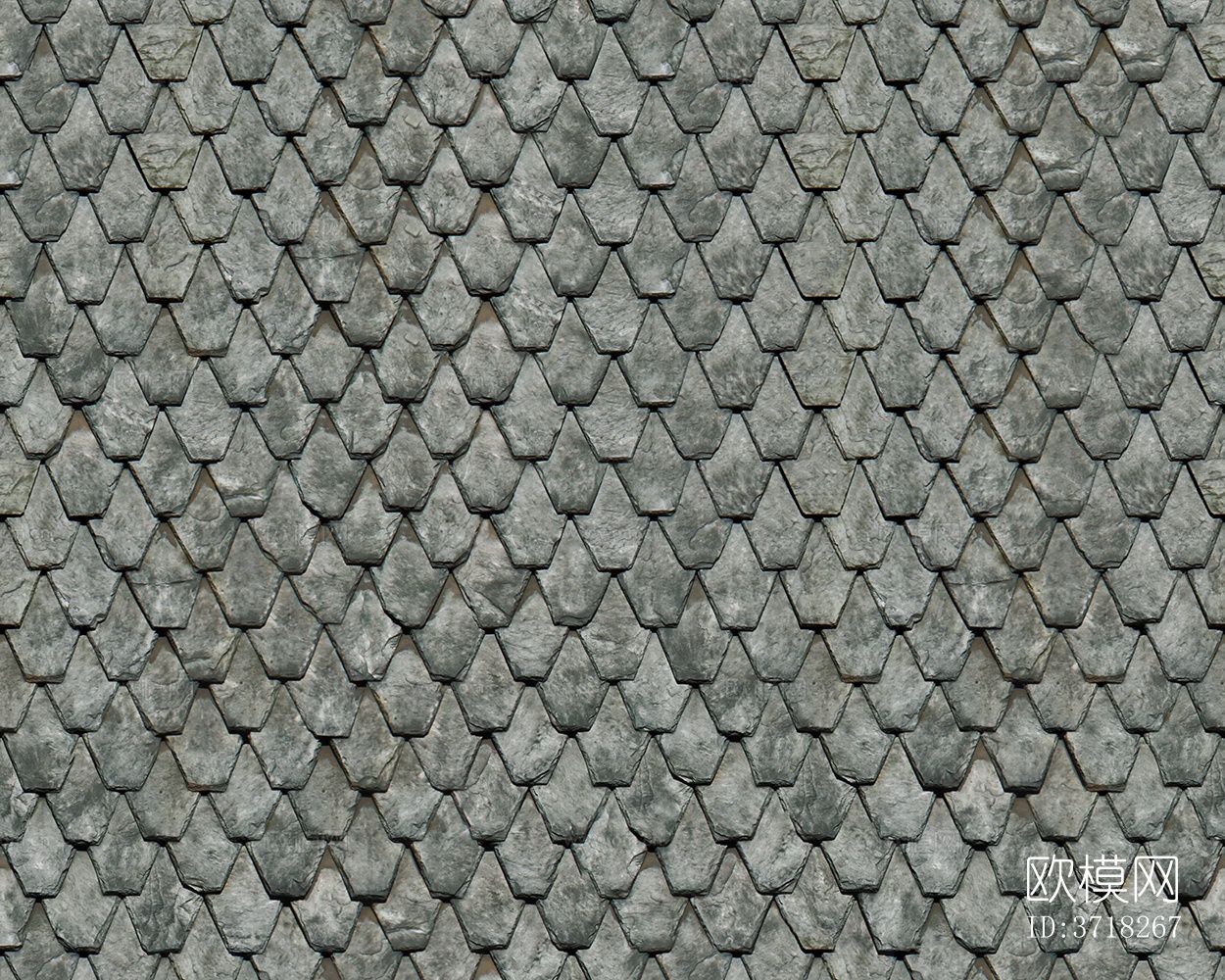 无缝别墅建筑屋顶中式仿古石板瓦片下载