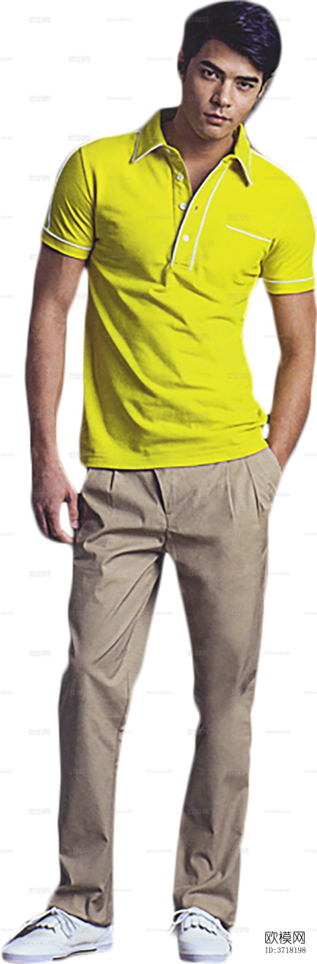 免抠站立行走购物休闲人物模特下载