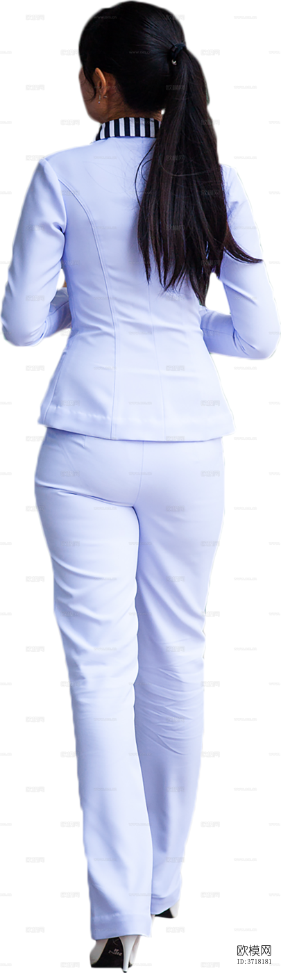 免抠站立行走购物休闲人物模特下载