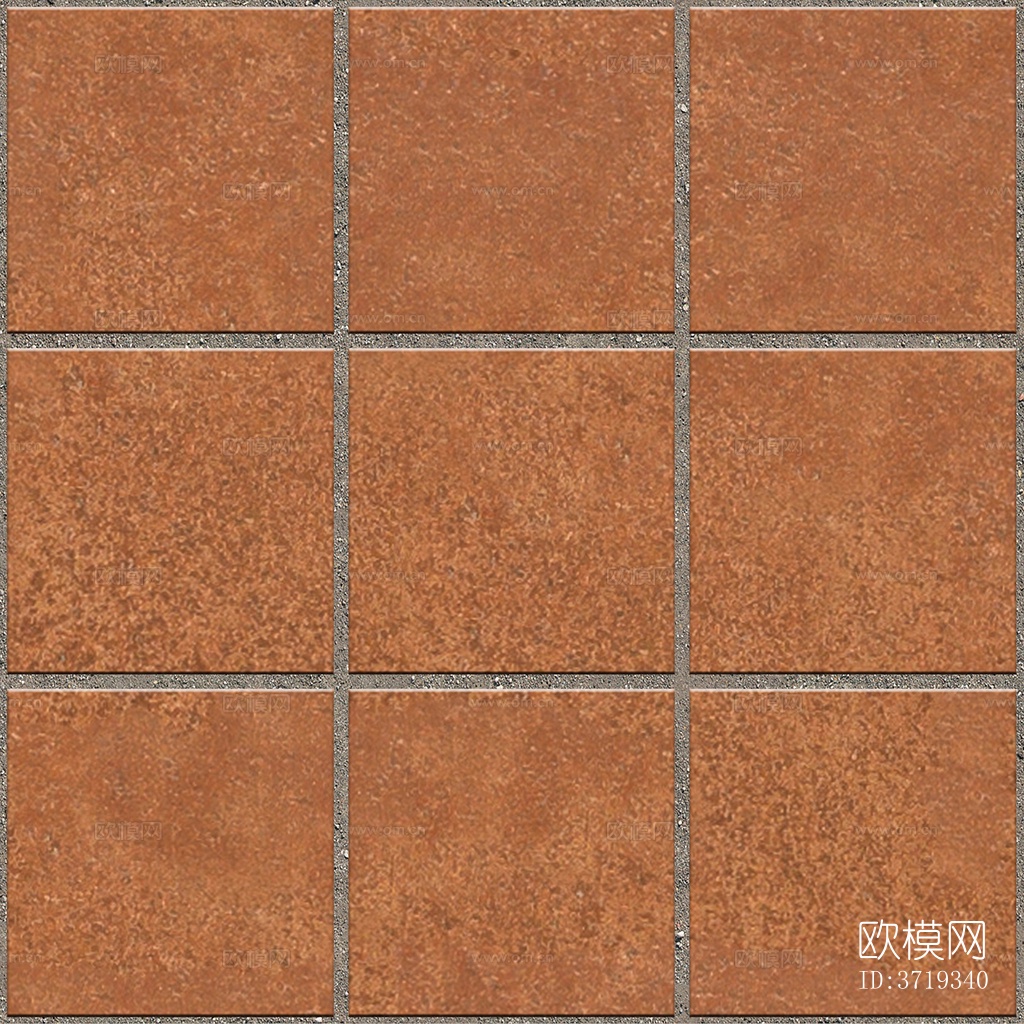 无缝红色陶瓦拼花地砖人行道路地面广场铺贴下载