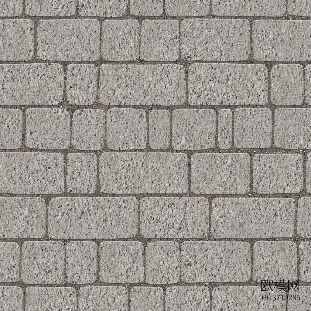无缝灰色方形拼花地砖人行道路地面街道广场铺贴下载