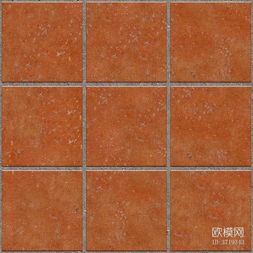 无缝红色陶瓦拼花地砖人行道路地面广场铺贴下载