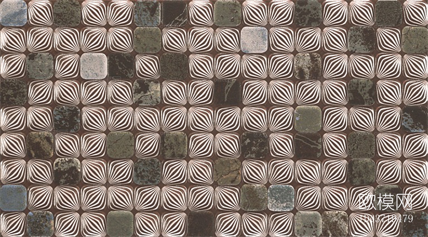 灰色瓷砖马赛克下载（渲染图1）