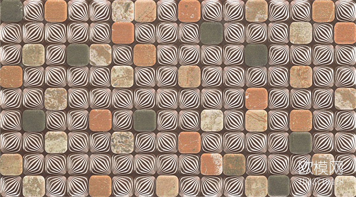 灰色瓷砖马赛克下载（渲染图2）