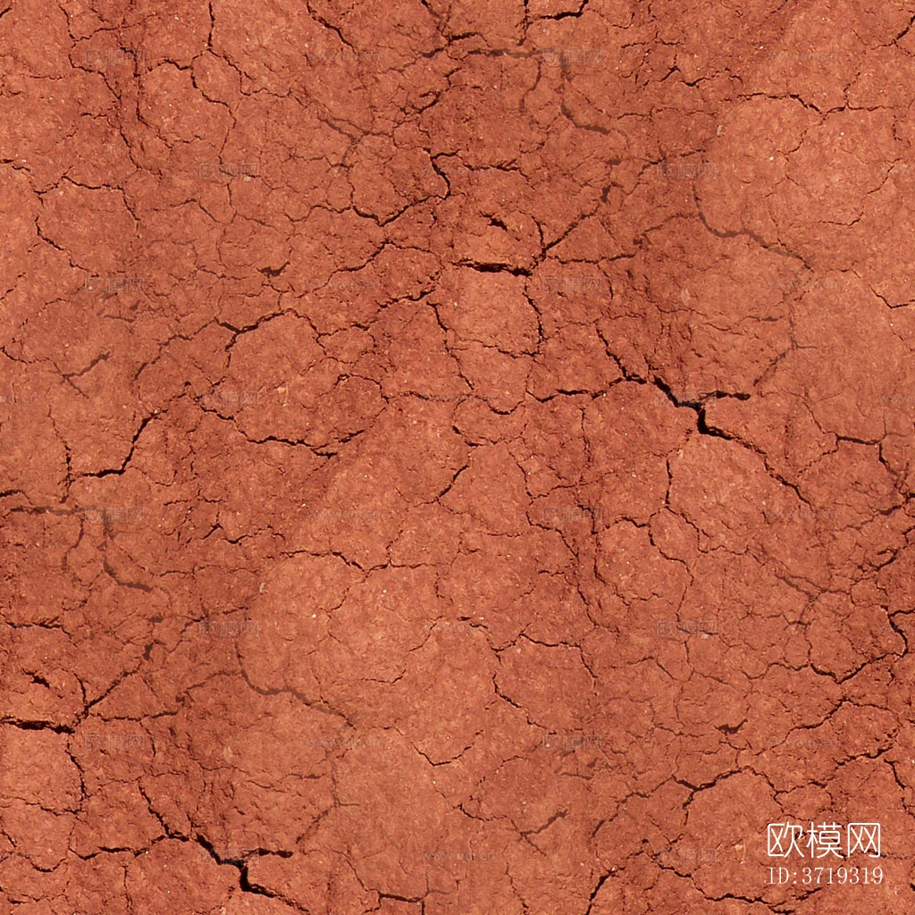 无缝红土地开裂干旱泥土地面下载